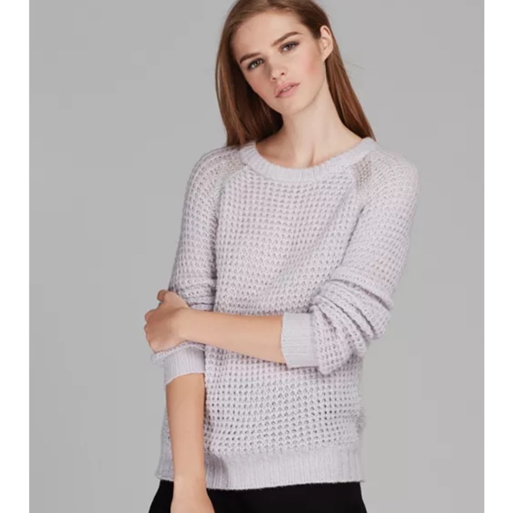 Joie Ashtyn Waffle Sweater, lilac, XS